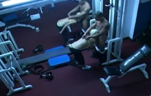 Security cam in a gym caught them fucking